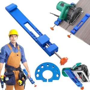 Working Tools, Clamp Circular Saw Guide, Adjustable Cutting Machine Base for Precision Woodworking and DIY Projects