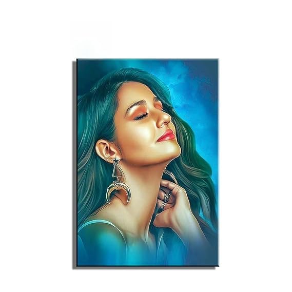 Wood Oil Painting Rectangular Frames Customized Personalized For Wall Display Frame MDF Good Look Well Home Decor|Festival Birthday, 12x18 inch,Multi