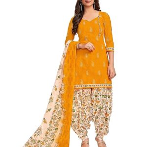 Cotton Printed Readymade Salwar Suit For Women(MIRAANSGPRI423, Green)
