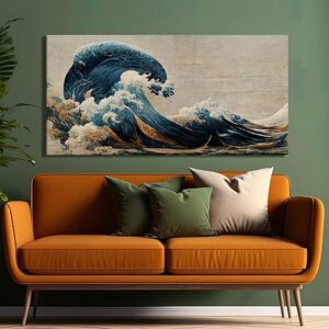 DESIGN Landscapes Nature and City Canvas Paintings. Living Room Wall Decor. Large Canvas Art Prints for Home Decor. Ready to Hang. (K, Wrapped Canvas)