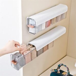 Socks & Inners organizer for wardrobe Undergarments Organizer Wardrobe Organisers cosmetic organizer box,stationery organizer adjustable Clear 6 Cell Storage Drawer 1 pc Mix color
