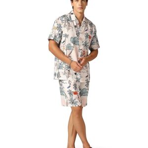 Co-ord Set for Men | Trendy Night Dress for Boys | T-Shirt and Shorts Combo for Lounge | Stylish Summer and Travel Wear | Men's Matching Two-Piece for Vacation