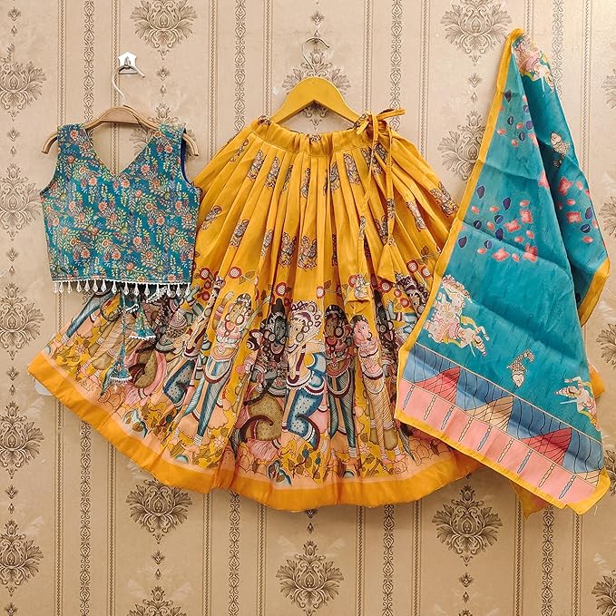 Enterprises Latest Printed Georgette Lehenga Choli For Kids Girls | Latest Lehenga Choli | ethnic wear | readymade traditional dress for kids girls