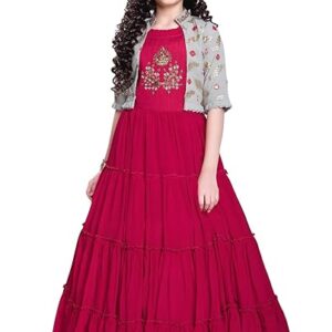 New Jacket Latest Kids Gown for Girls Maxi Dress