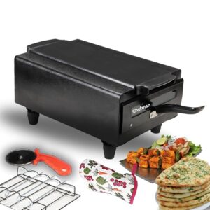 Electric Tandoor 16-Inch Portable Pizza Oven for Baking, Roasting, Grilling & BBQ Fast & Healthy Cooking for Families | Ideal for Homemade Pizzas & Barbecue Fitted With Stainless Steel Element