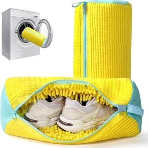 Shoe Washing Machine Bag Laundry Shoe Bag for Washer & Dryer, Reusable with Durable Zipper for Sneakers & Delicates 360? Deep Cleaning Washable Laundry Organizer Bag