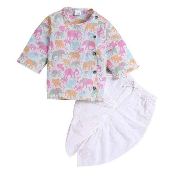 Elegant Traditional Dhoti Kurta Set for Baby Boys ? Soft Cotton Ethnic Dress for Festivals And Weddings
