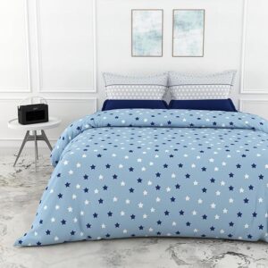 Presents Bedsheet for Double Bed 210 TC, Size- 90/100 Inchs (228/254 CM), Double Bed bedsheet with 2 Pillow Covers(18/28 Inchs) Color -Red Pattern-Floral