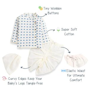 Elegant Traditional Dhoti Kurta Set for Baby Boys ? Soft Cotton Ethnic Dress for Festivals And Weddings