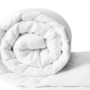 Microfibre Double Comforter - 300 GSM, White, lightweight