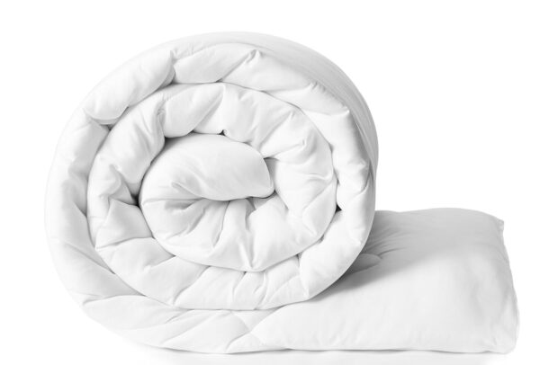 Microfibre Double Comforter - 300 GSM, White, lightweight