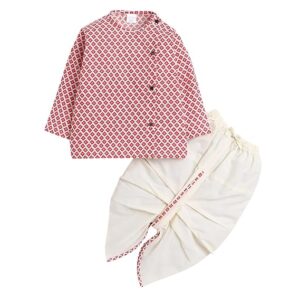 Elegant Traditional Dhoti Kurta Set for Baby Boys ? Soft Cotton Ethnic Dress for Festivals And Weddings