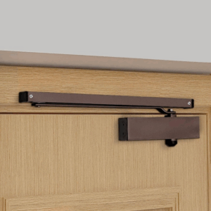 Automatic Aluminium Soft Door Closer with Double Speed for Heavy Door/Hydraulic Pelmet Arm Door Closer for Hotel-Home-Office (ISO 9001 Certified) (Capacity 120 Kg, Brown)