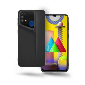 Ultra-Thin Blade Runner Series Matte Finished Camera Protection Soft Back Cover for Samsung Galaxy M31 Prime / M31 / F41 - Black