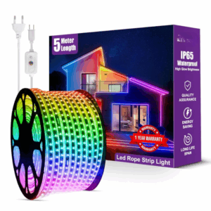 5 Meter Rope Led Strip Lights ? High Brightness Outdoor Lights Waterproof for Balcony,Home Decor,False Ceiling | RGB Strip Light for Diwali Decoration with Mode Change Controller (Multicolor)