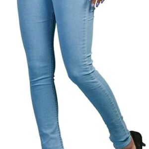 Womens Slim Fit Denim Lycra Stretchable Jeggings Mid Rise, Ankle Length with Elasticated Waistband (Multi Color & Plus Size Also Available) (Size 30-46 Inch)