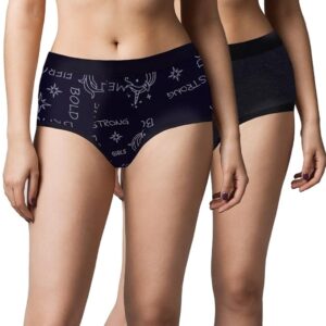 Essentials Cotton Period Panties with Anti Microbial Lining for Women's & Young Ladies, Light to Medium Flow Period Panty Briefs, Leak Proof, Easy to Wash, No Pad Required Menstrual Underwear