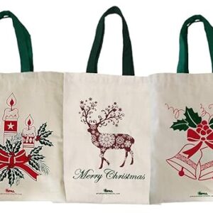 Home Products Unisex Adult Canvas Reusable Shopper Bag (Off-White_Cgb001),Shopping Tote PACK OF 30