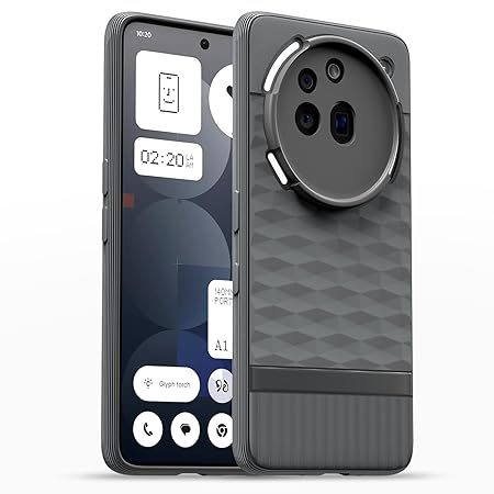 Back Cover for Nothing Phone 3a Pro 5G | Full Camera Protection | TPU Soft Flexible Shockproof Back Case (Grey)