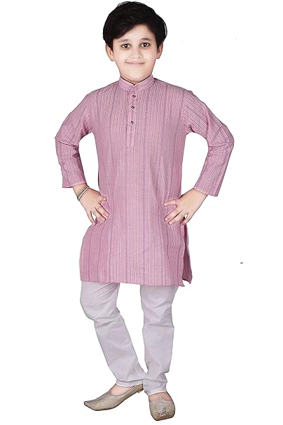 Style Developer Boy's Cotton Striped Kurta Pyjama For s | Kurta Paijama Set