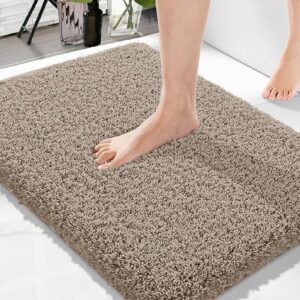 Premium Anti-Slip Microfibre Bathmat - 60cm x 40cm, Light Taupe