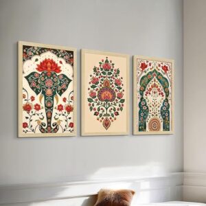 DESIGN Profile Abstract Face in Neutral Tones Wall Art- Luxury Golden Framed & Ready to Hang - Large Painting for Living Room, Office Wall Decor ? 2 Ft x 4 Ft. (D)