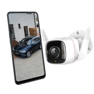 4MP 2K QHD (2560X1440) Outdoor CCTV Security Wi-Fi Smart Camera -Alexa Enabled -Weatherproof -Full Color Starlight Night Vision -2-Way Audio -Up to 256 GB SD Storage - C320Ws- White