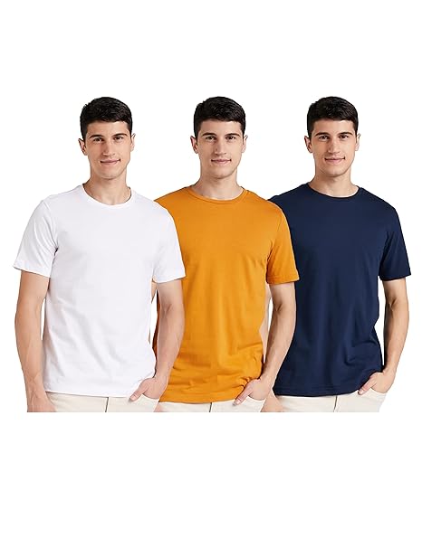 Symbol Men's Solid Cotton T Shirt | Round Neck | Half Sleeve | Plain-Regular Fit (Available in Plus Size and Combo Packs)