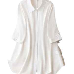 Fashion Women's Shirt Dress | Knee Length Dresses | Loose Fit | Button-Down | 3/4 Sleeve | Vacation Outfit (Pack of 2 | Value Pack)