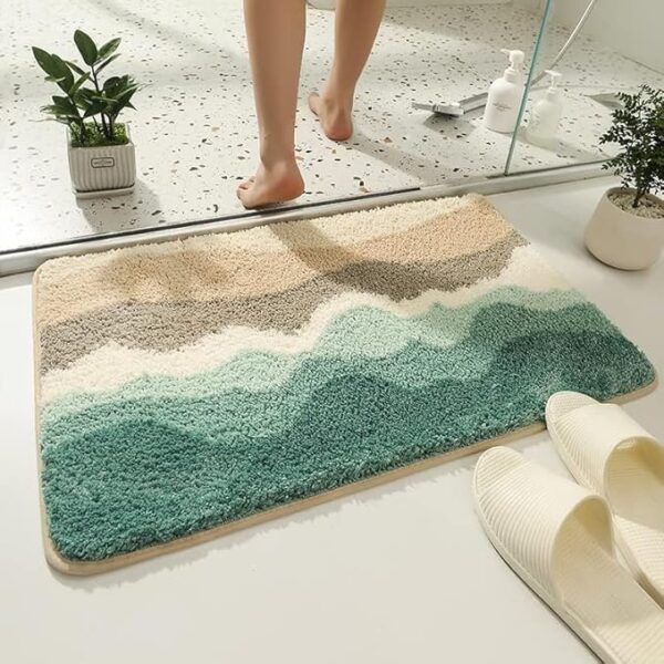 Super Soft Anti Skid (40x60 cm) Super Absorbent Mats Microfibre 2000 GSM Door Mats for Home/Bathroom/Bedroom/Kitchen/Floor Mat (Pack of 1)