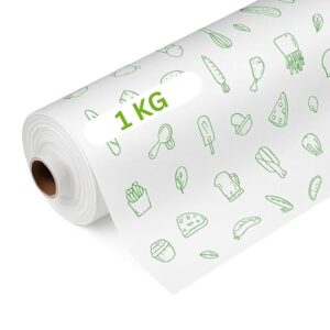 Organic 1 KG Food Wrap Baking Roll | Imported | roti, paratha & Sandwich Paper | Extra Wide 11 inch Wrapping Paper for Food Sandwich Burger Baking Parchment Freezer Paper 1 KG Roll NO Box