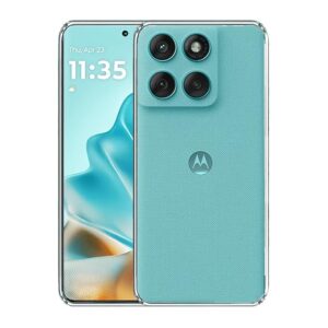 Cobos of 5 Moto Edge 60 Fusion 5G Premium Transparent Soft Silicon Crystal Clear Back Cover [Transparent]