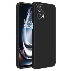 Silicone Soft Back Cover Case for OnePlus Nord CE 2 Lite 5G / 1+Nord CE 2 Lite 5G (Silicone Black)