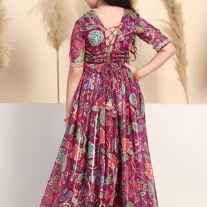 Dream Girl's Georgette Readymade Lehenga Choli Set