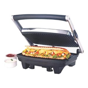Jumbo Grill Sandwich Maker | Can Make 4 Sandwich At a Time | Electric Toaster Maker | Non-Stick Coating Plates Opens to 180?, BPA & PTFE Free | Power Indicators |