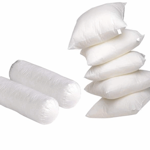 New Microfibre Shell Diwan Set of 5 Cushion (16x16-inch) and 2 Bolsters (16x34-inch) Set for Bedding/Sofa (White)