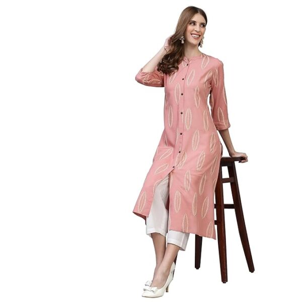 Women Rayon Regular Kurta