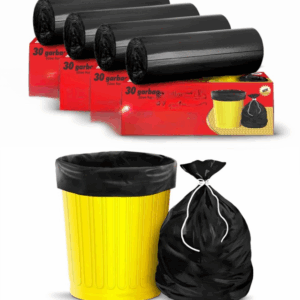 (Lavender Fragrance) Scented Garbage Bags Medium Size 19X21 Inches|120 Bags (Pack of 4 Rolls with 30 Bags Each) for Dustbin Bag/Trash Bag (Black) - Perforated Box for Easy Dispensing.