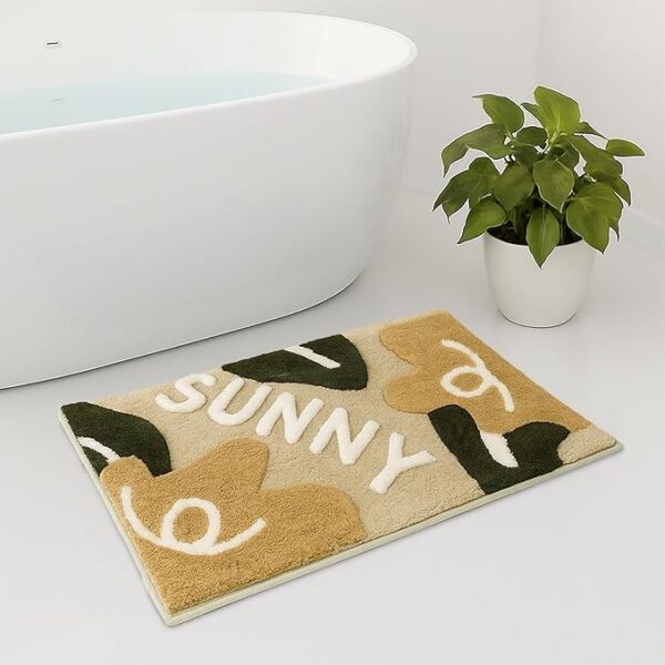 Sunny Super Soft Anti Skid Slip Water Soak Washable Door Mats for Home, Bathroom Mat, Floor Mat, Kitchen Mat for Floor (40x60 cm) Beige