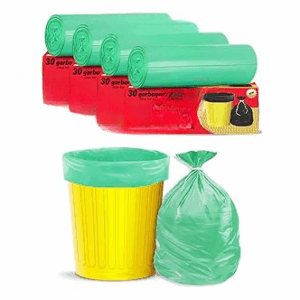 Premium Garbage Bags (Lavender Fragrance) Size 19 X 21 Inches (Medium) (4 Rolls) Dustbin Bag/Trash Bag - Green Color, 120 count