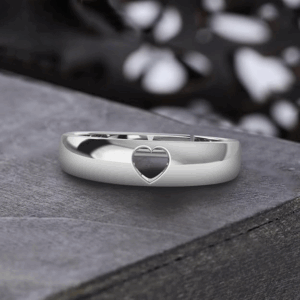 Pure 925 Sterling Silver Heart Shape Stone Ring for Women & Girls | Size Adjustable, Cubic Zirconia, Rhodium Plated | Gift for Women & Girls (HTVAR01)