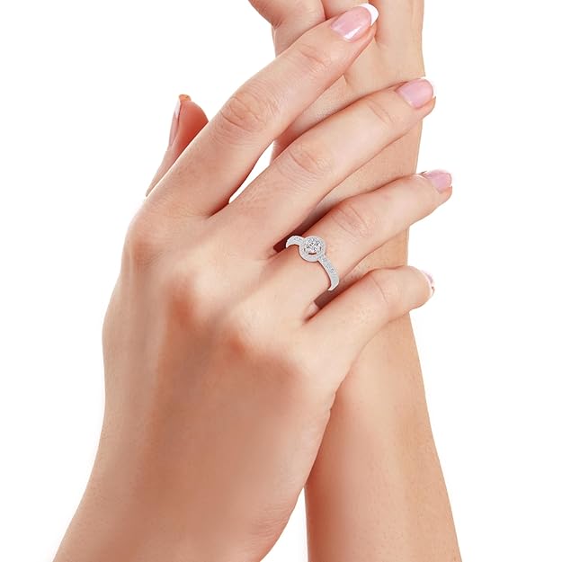 925 Sterling Silver 18K Gold and Rose Gold Plated Celestial Halo Adjustable Ring | Gift for Women and Girls | With Certificate of Authenticity and 925 Stamp