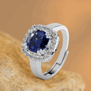 Pure 925 Sterling Silver Ring Rhodium Plated Minimal Jewelry Hallmark with Size Adjustable Birthday Anniversary Gift for Women and Girls Rings