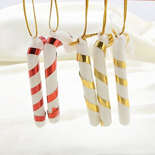 Hanging Candy Stick/Honkey Candy Cane Christmas Tree Decorations ? Festive Sweet Treat Christmas Party Ornaments (Set of 6)