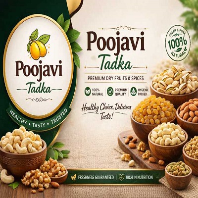 Premium dry fruits and spices showcase